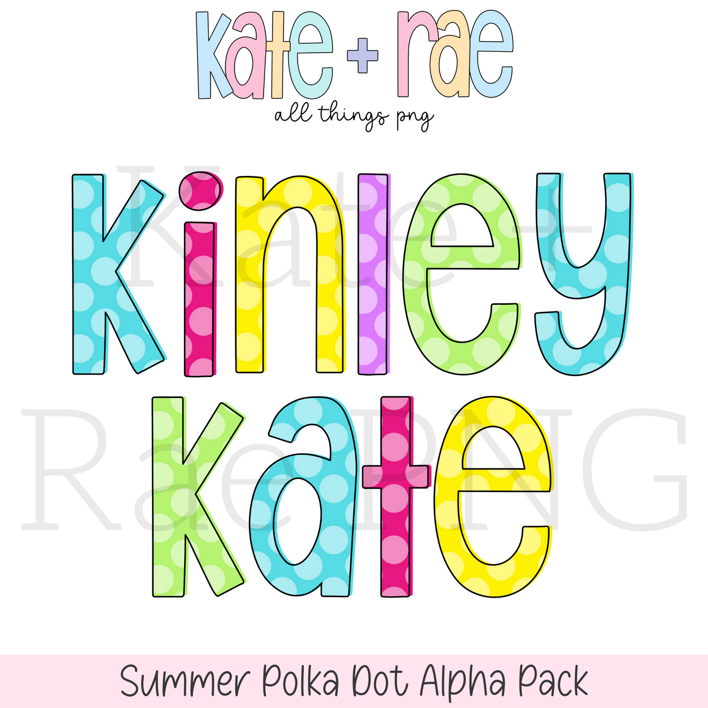 Summer Polka Dot Alpha Pack