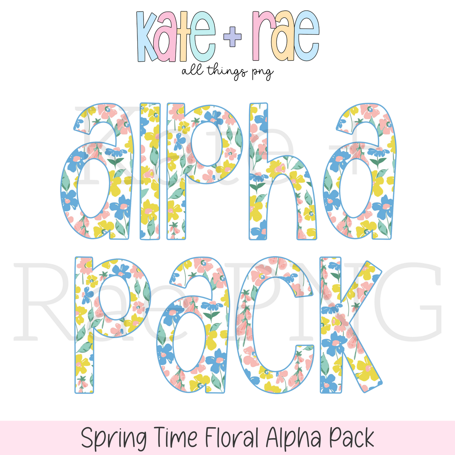 Spring Time Floral Alpha Pack