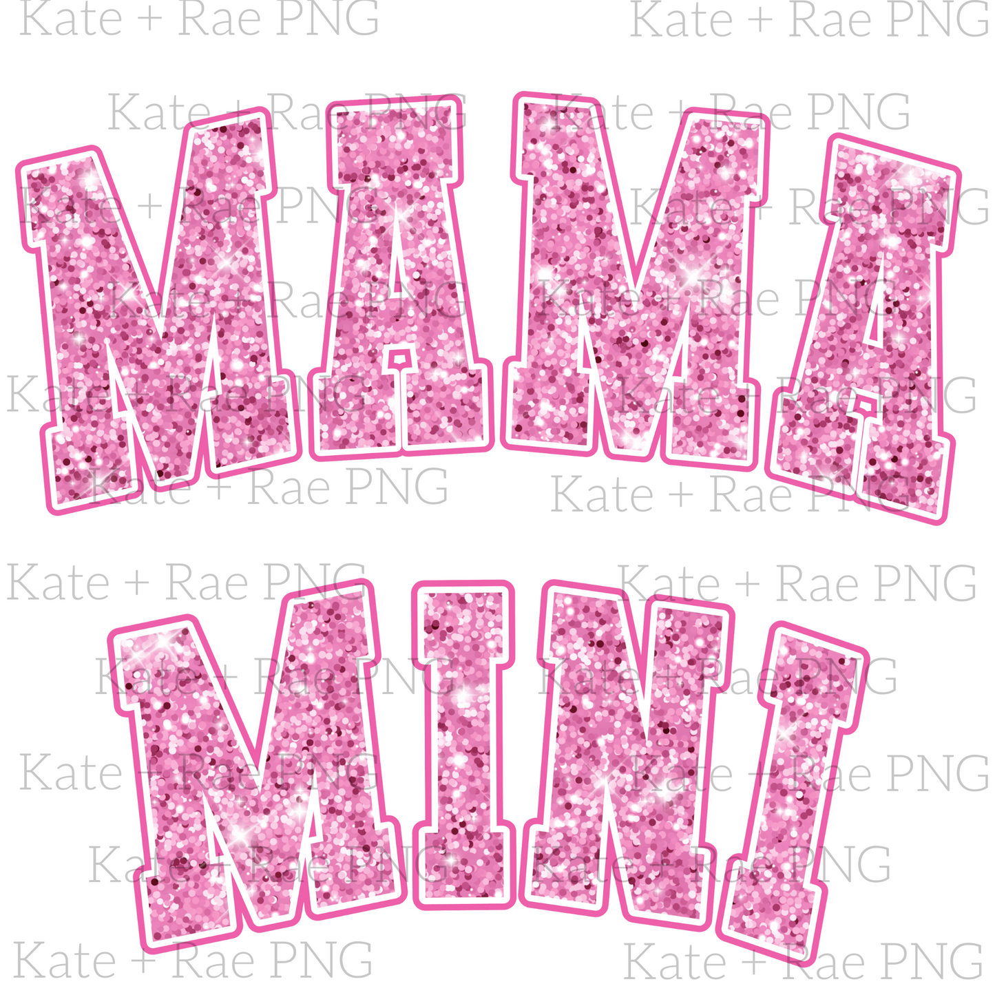 Pink Glitter MAMA & MINI Bundle