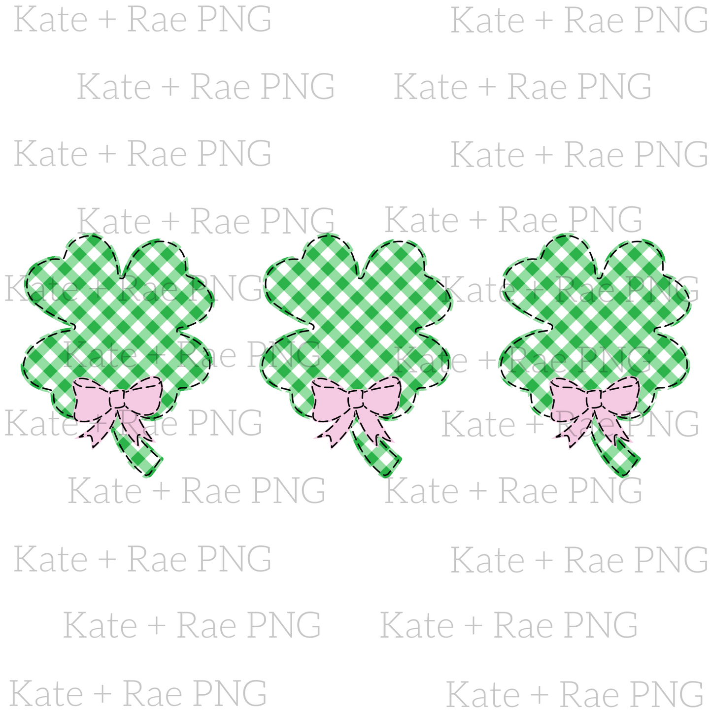 Girls Shamrock Trio PNG