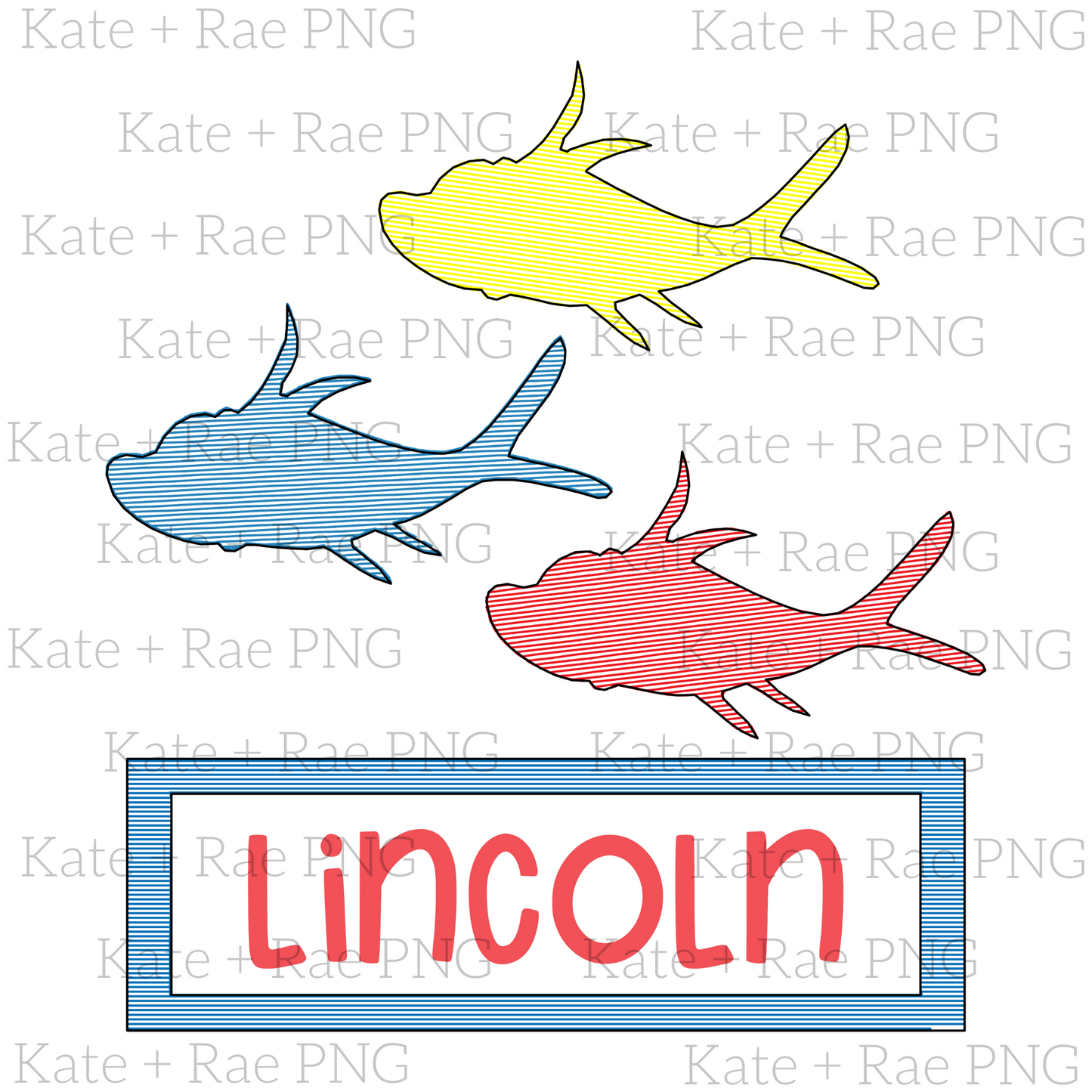Boys One Fish Two Fish Sketch PNG