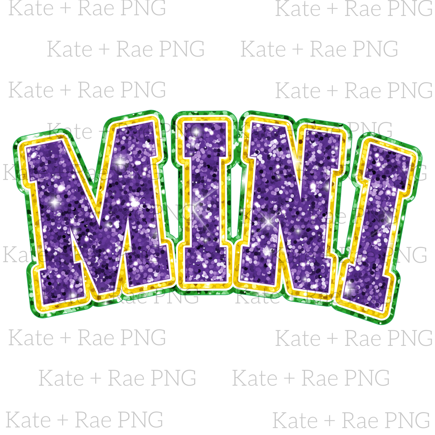 Mardi Gras Glitter MAMA & MINI Bundle