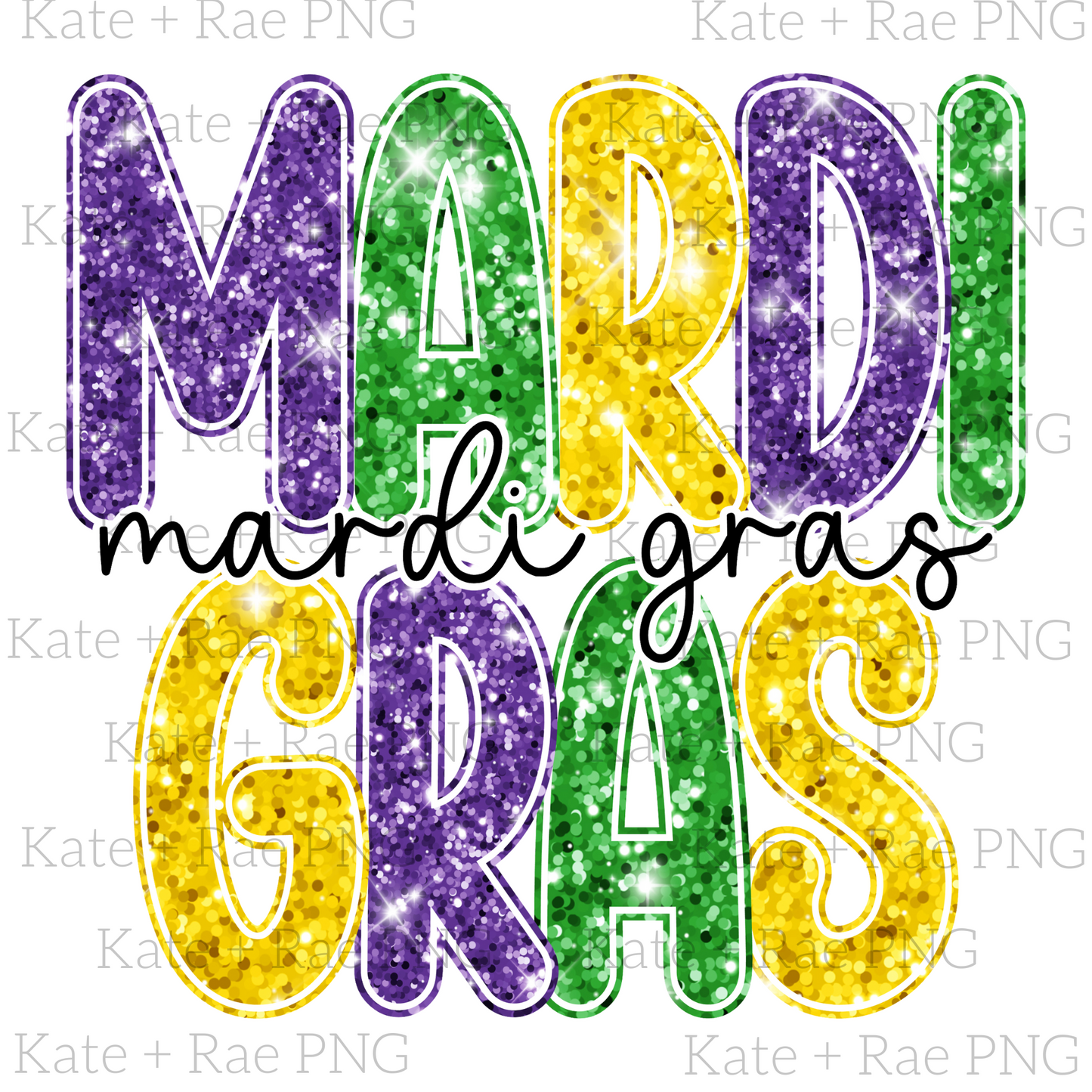 Glitter Mardi Gras 2 PNG