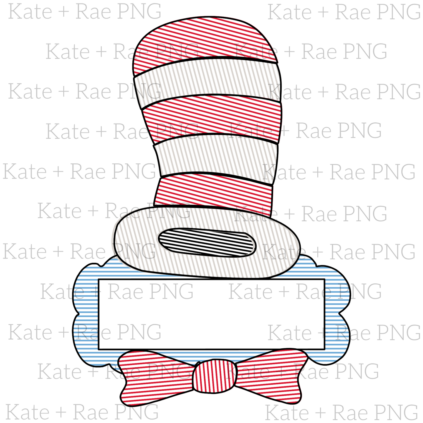 Girls Cat in the Hat Sketch PNG