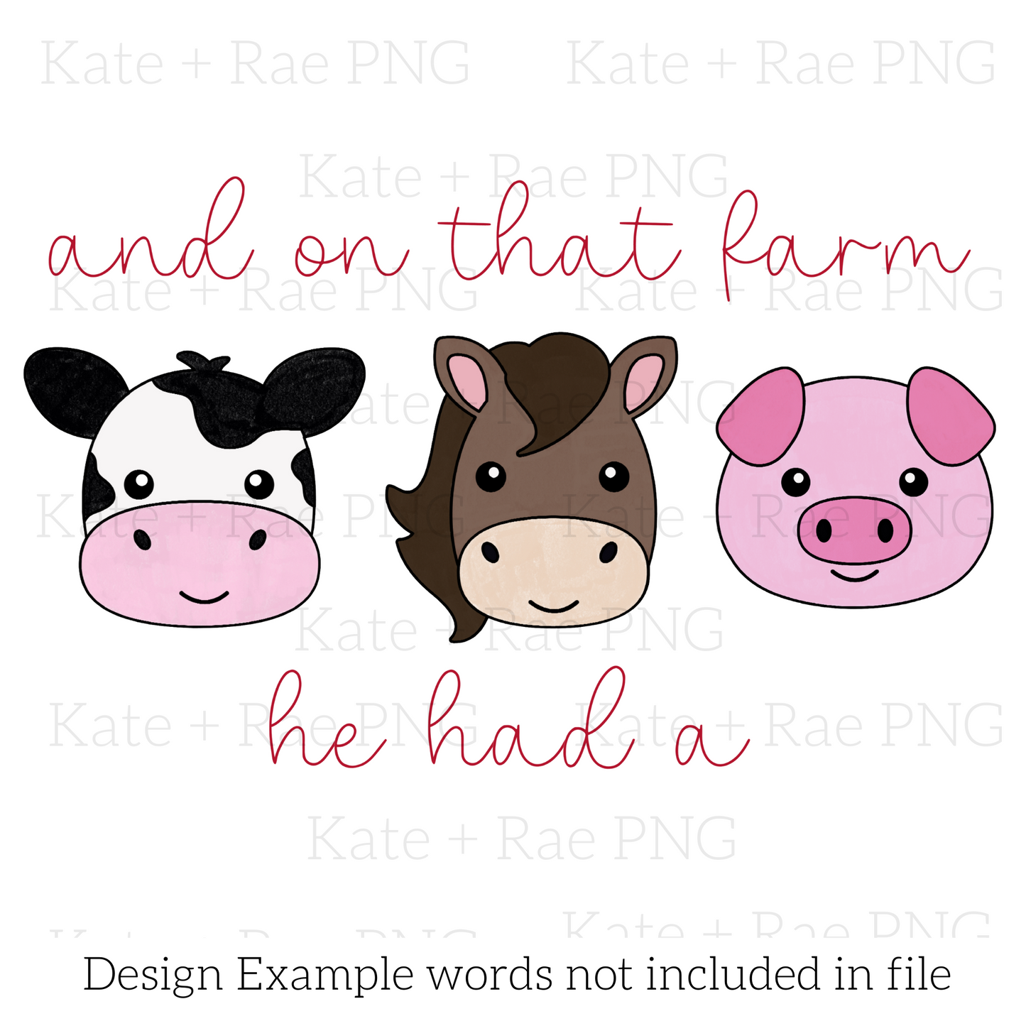 Farm Animal Trio