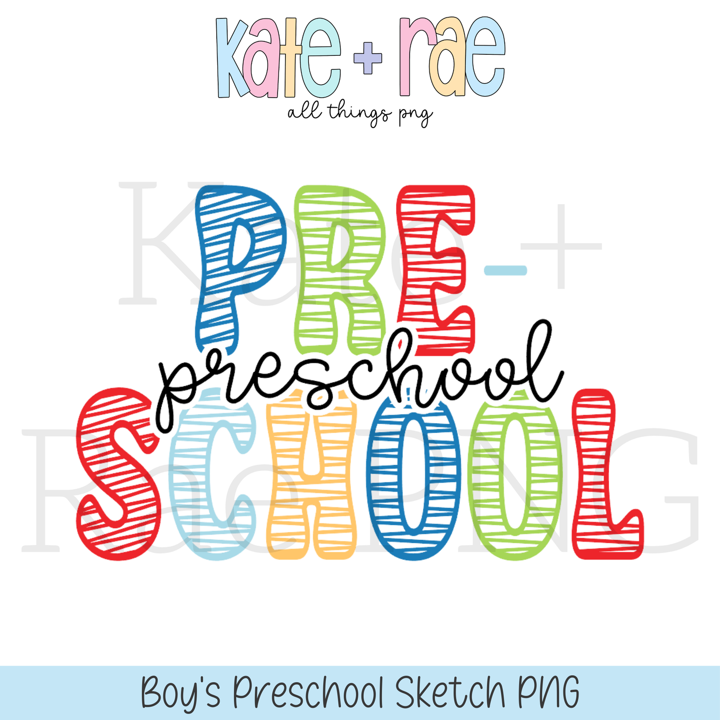 Boy's Sketch Style Grade PNG Bundle