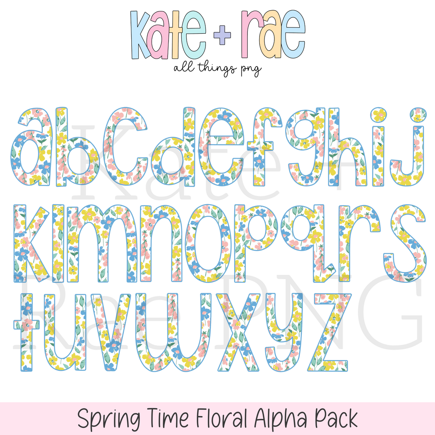 Spring Time Floral Alpha Pack