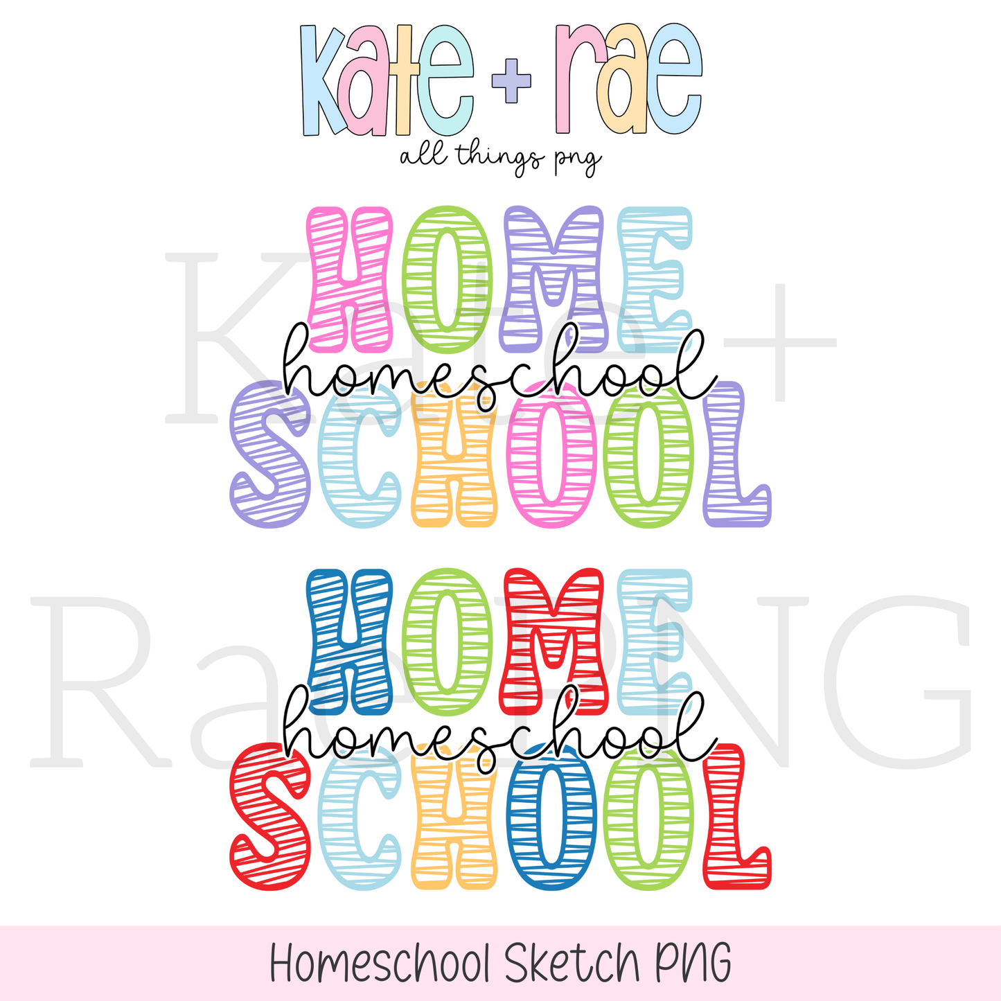 Girl's & Boy's Homeschool PNG Bundle