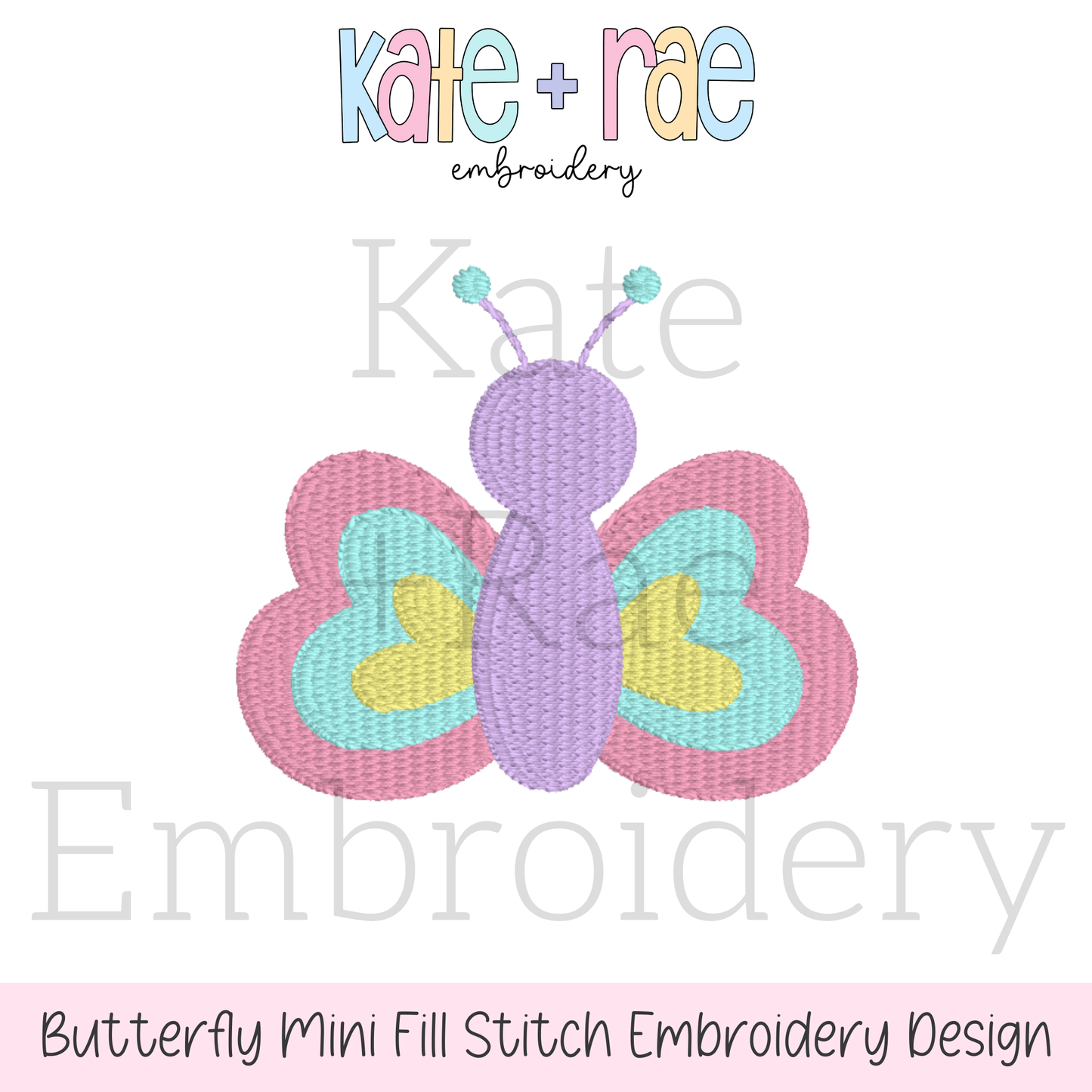 Butterfly Mini Fill Stitch Embroidery Design