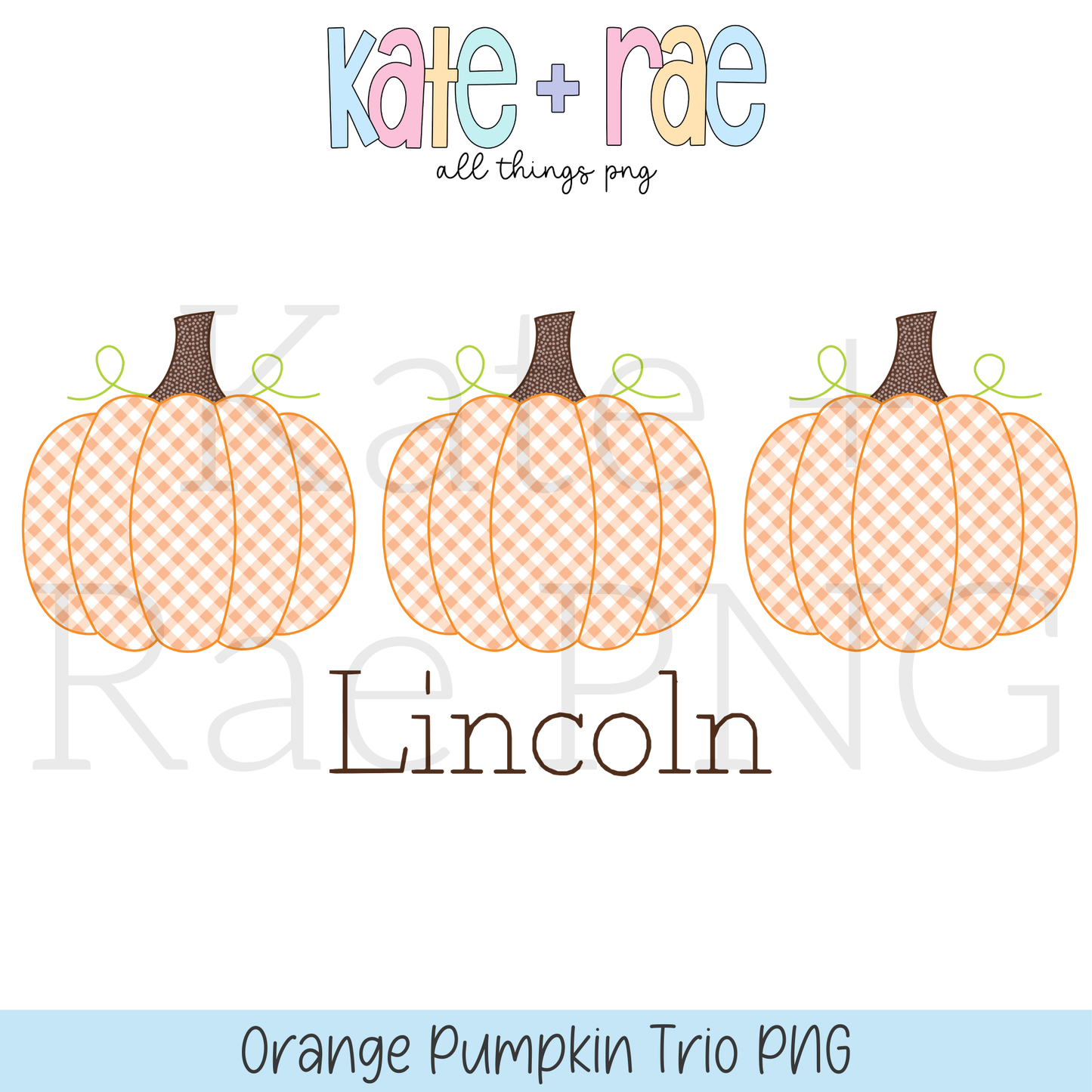 Boy's Orange Pumpkin Trio PNG