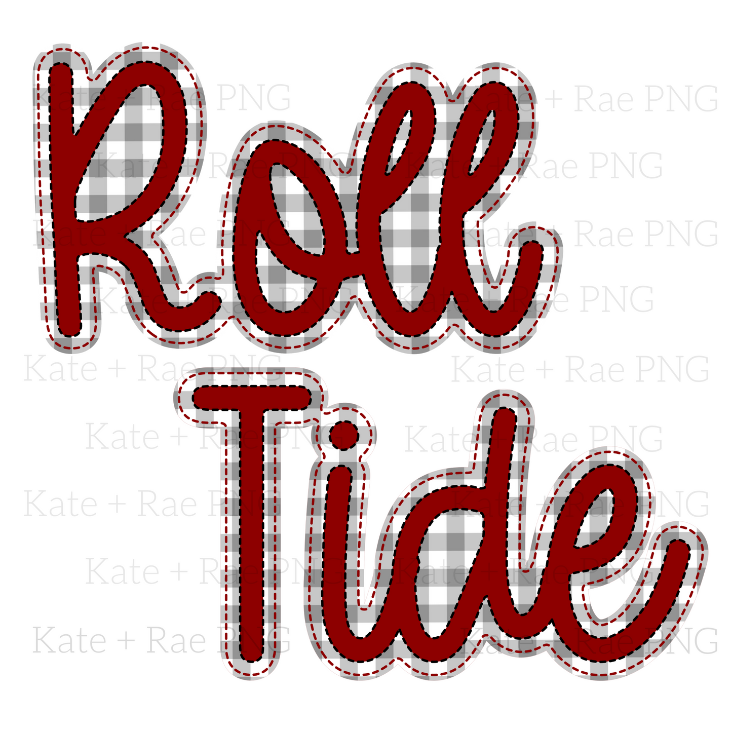 Roll Tide Faux Applique