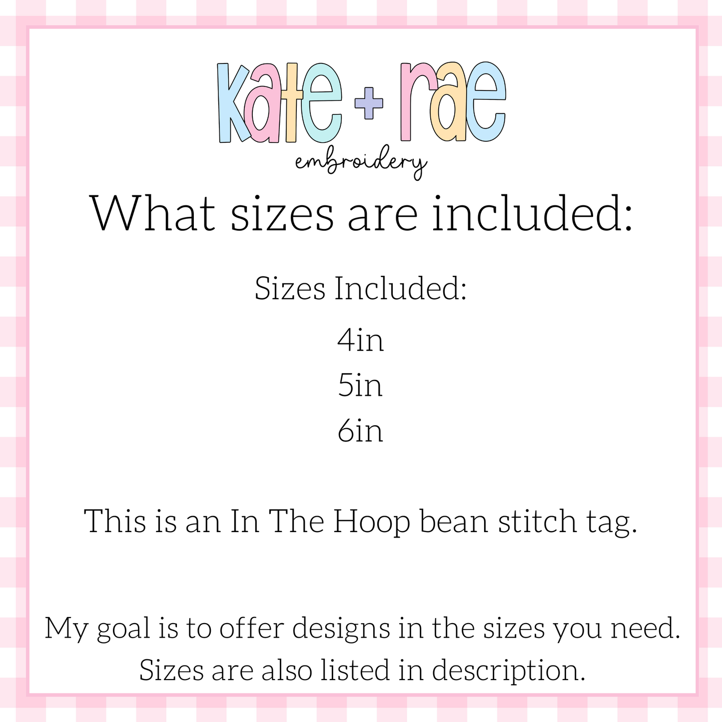 Bunny Easter Basket Tag Bean Stitch Applique Embroidery Design