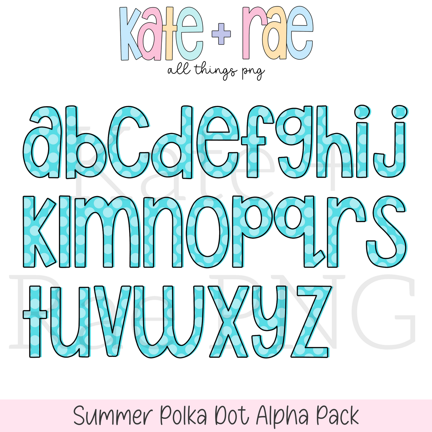 Summer Polka Dot Alpha Pack
