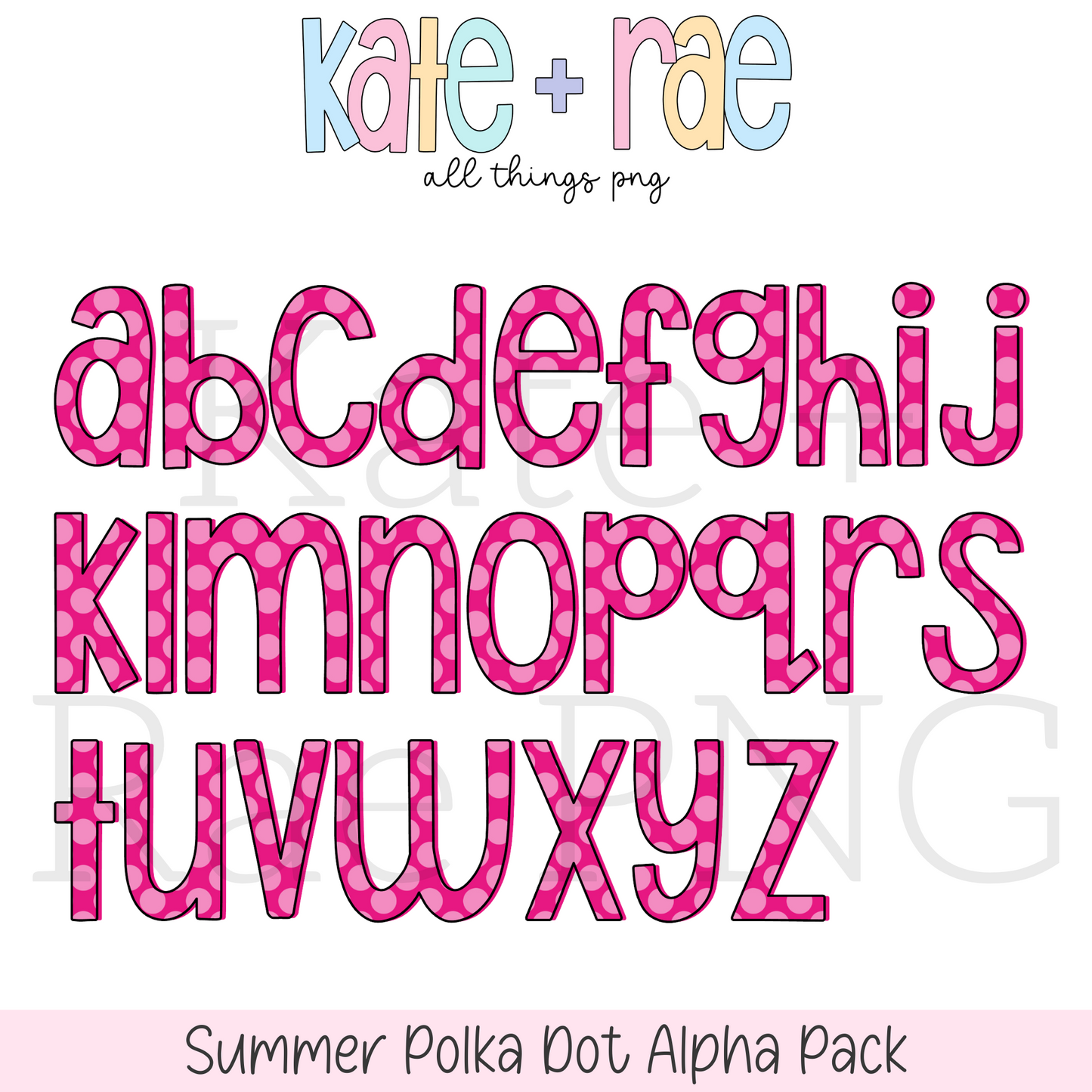 Summer Polka Dot Alpha Pack