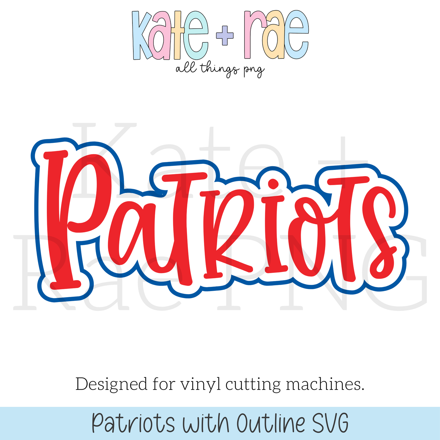 Patriots with Outline SVG