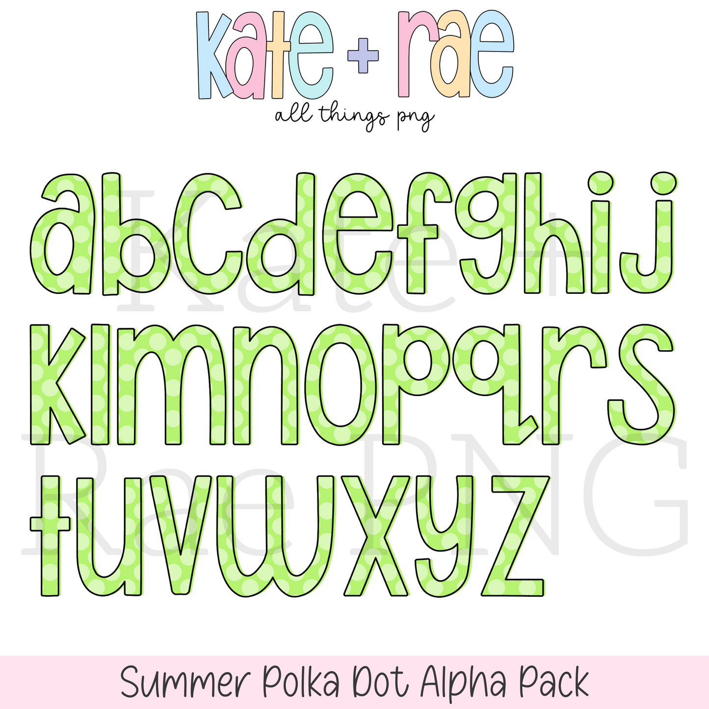 Summer Polka Dot Alpha Pack