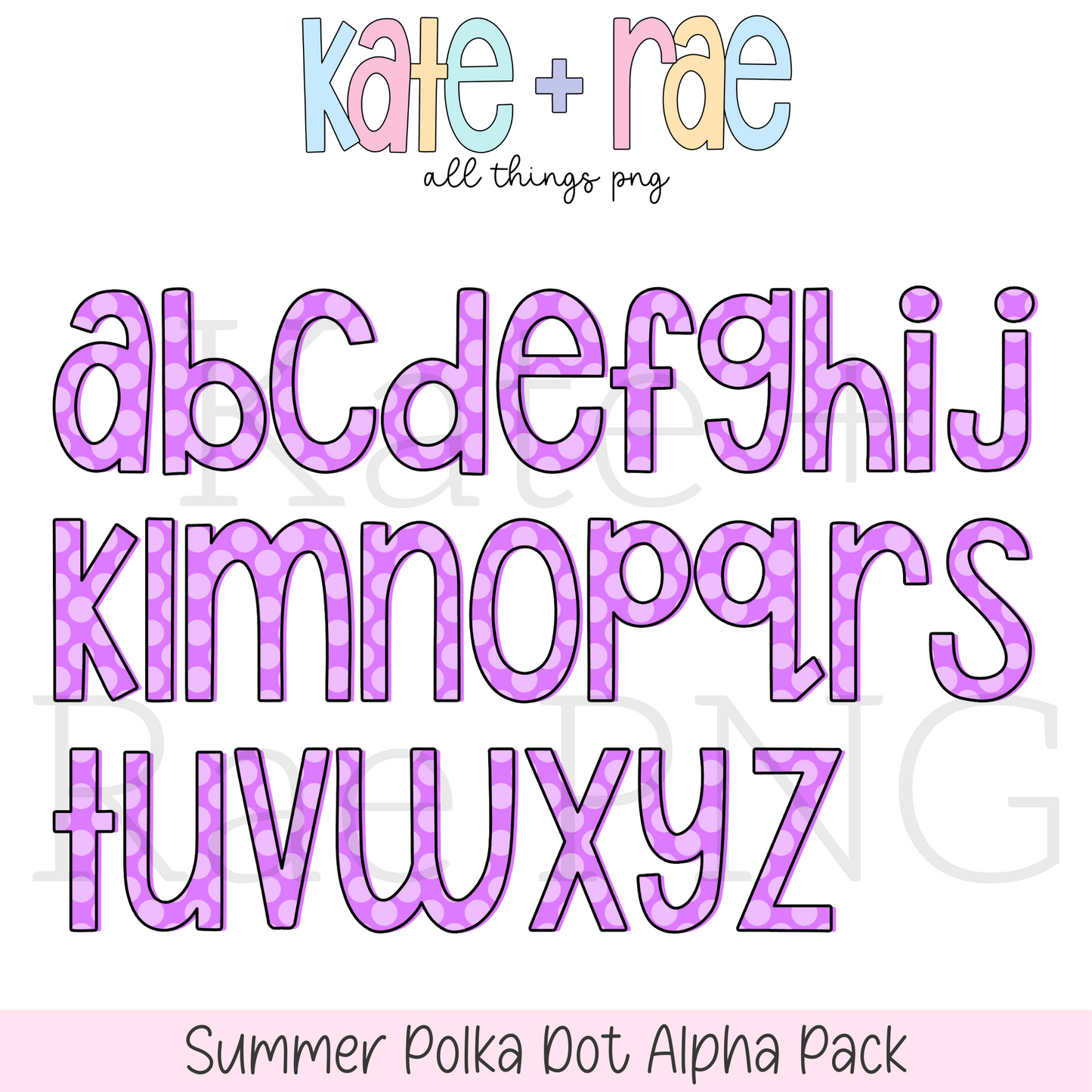 Summer Polka Dot Alpha Pack
