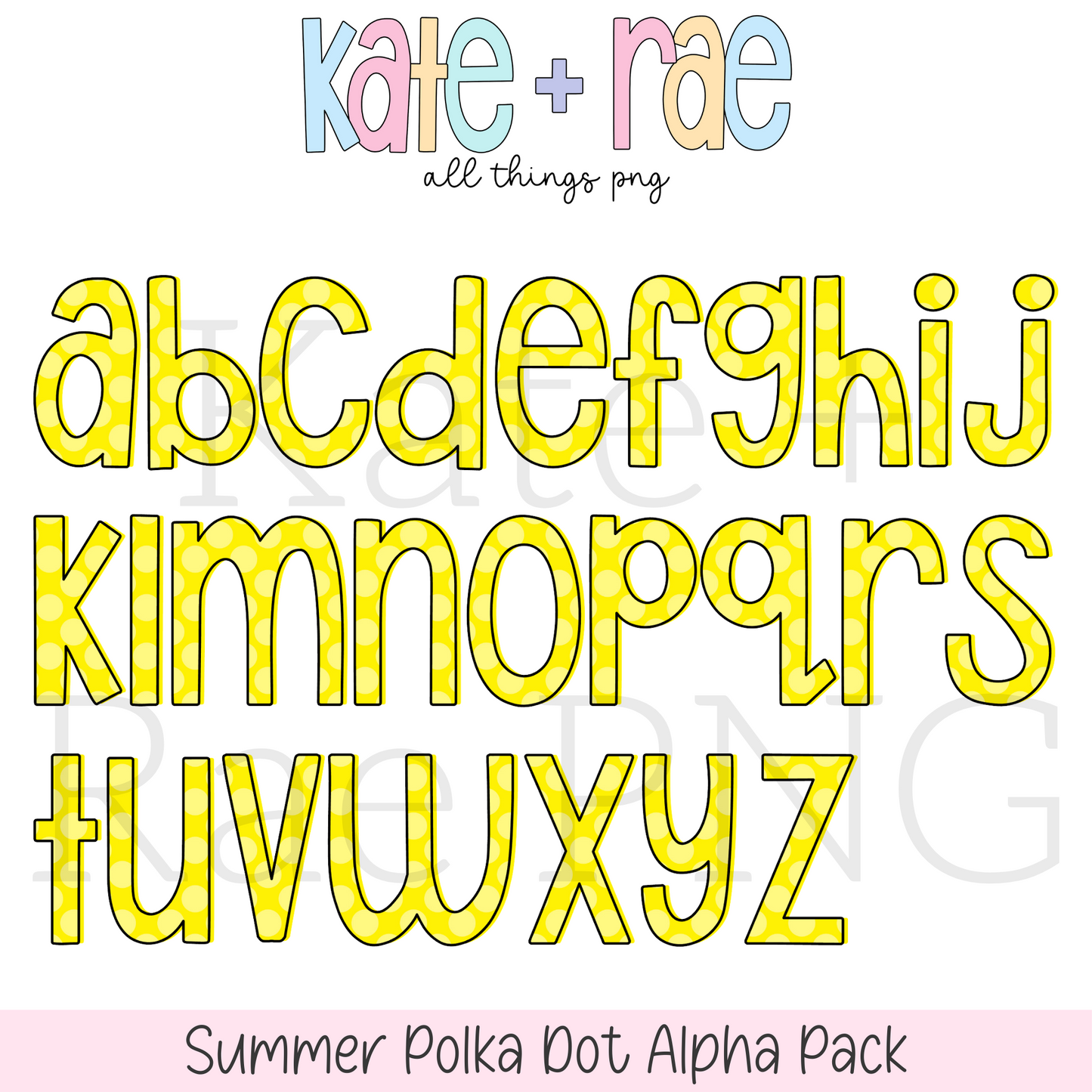 Summer Polka Dot Alpha Pack