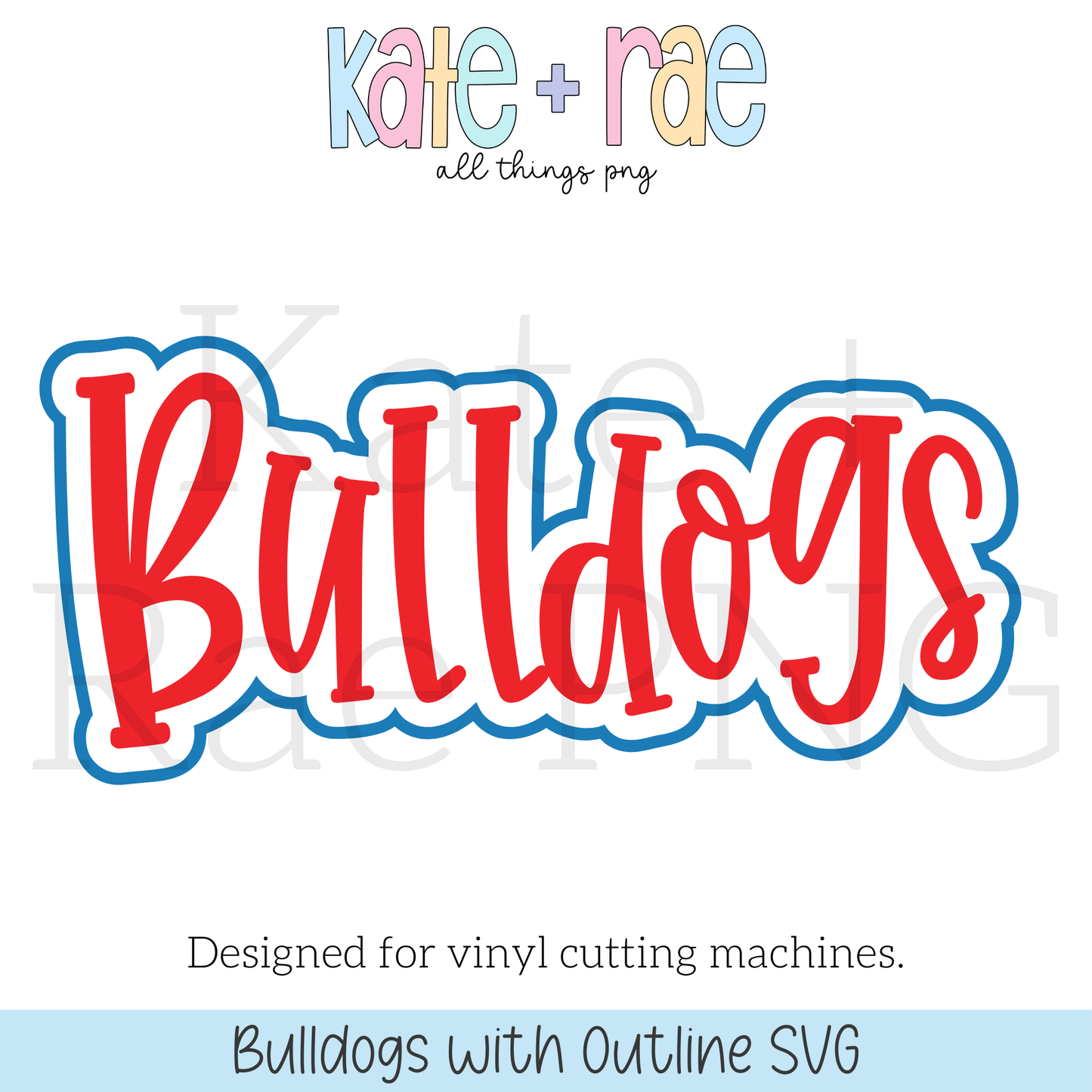 Bulldogs with Outline SVG