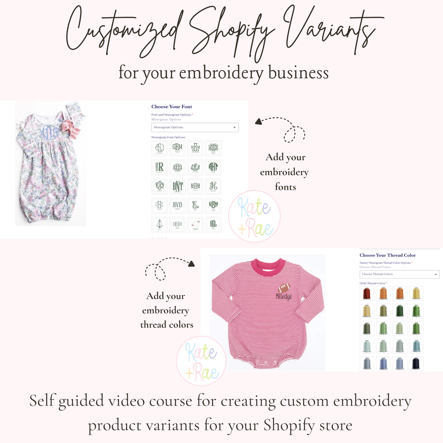 Create Customized Shopify Variants For Your Embroidery Business