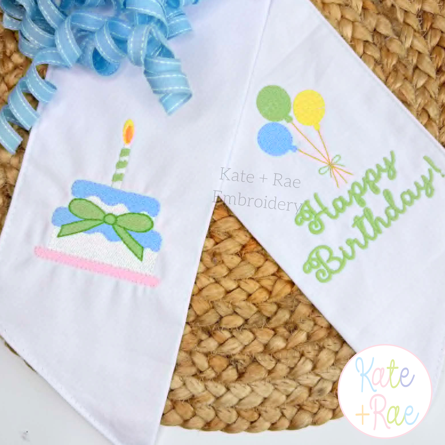Birthday Balloon Fill Stitch Embroidery Design