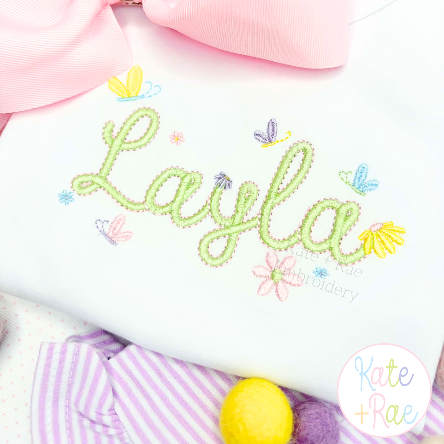 Tiny Spring Flowers and Butter Satin Stitch Mini Embroidery Design