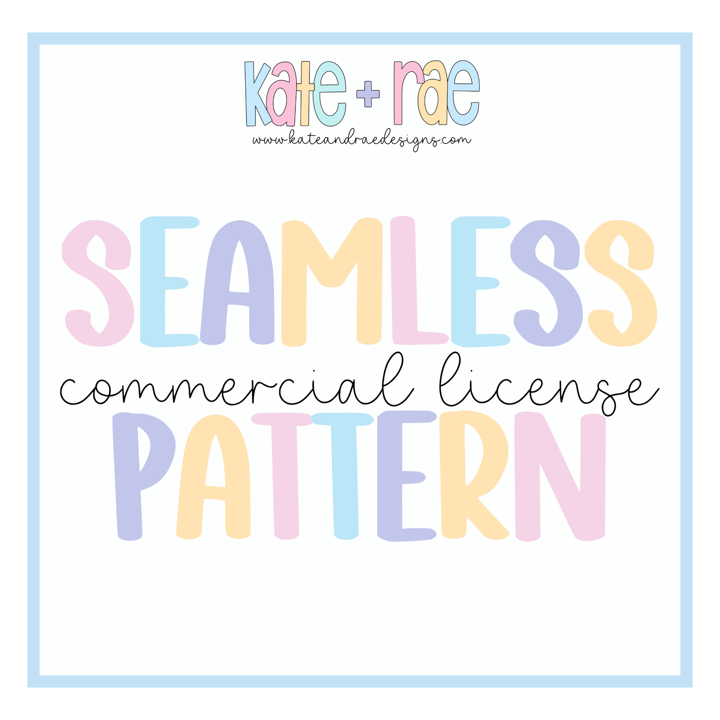 Seamless File Commercial License - 1 Seamless Pattern