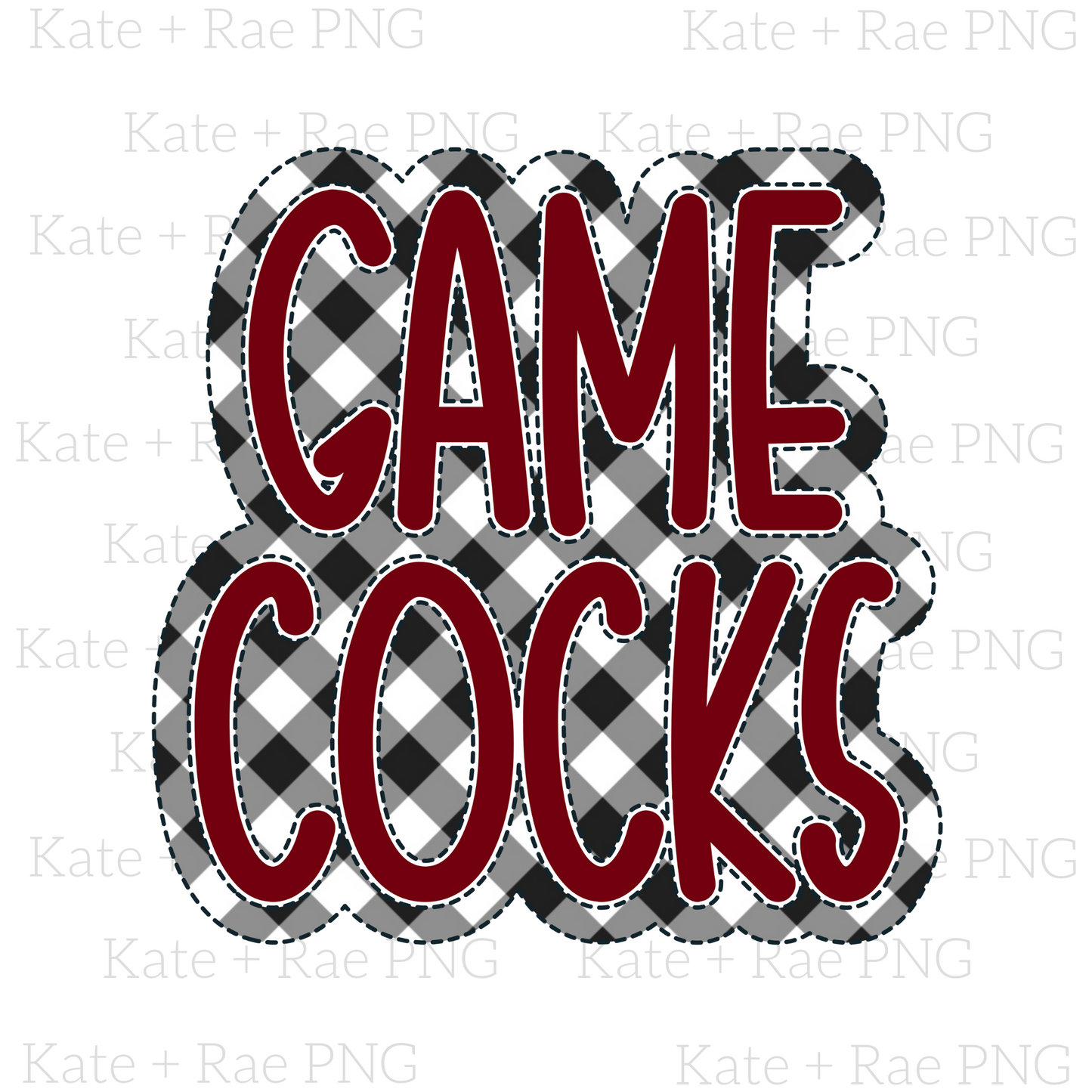 Gamecocks Faux Applique