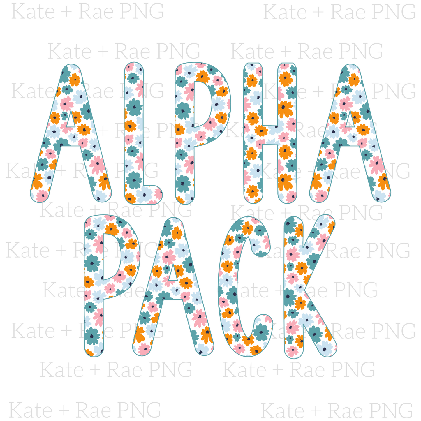 Fall Floral Alpha Pack