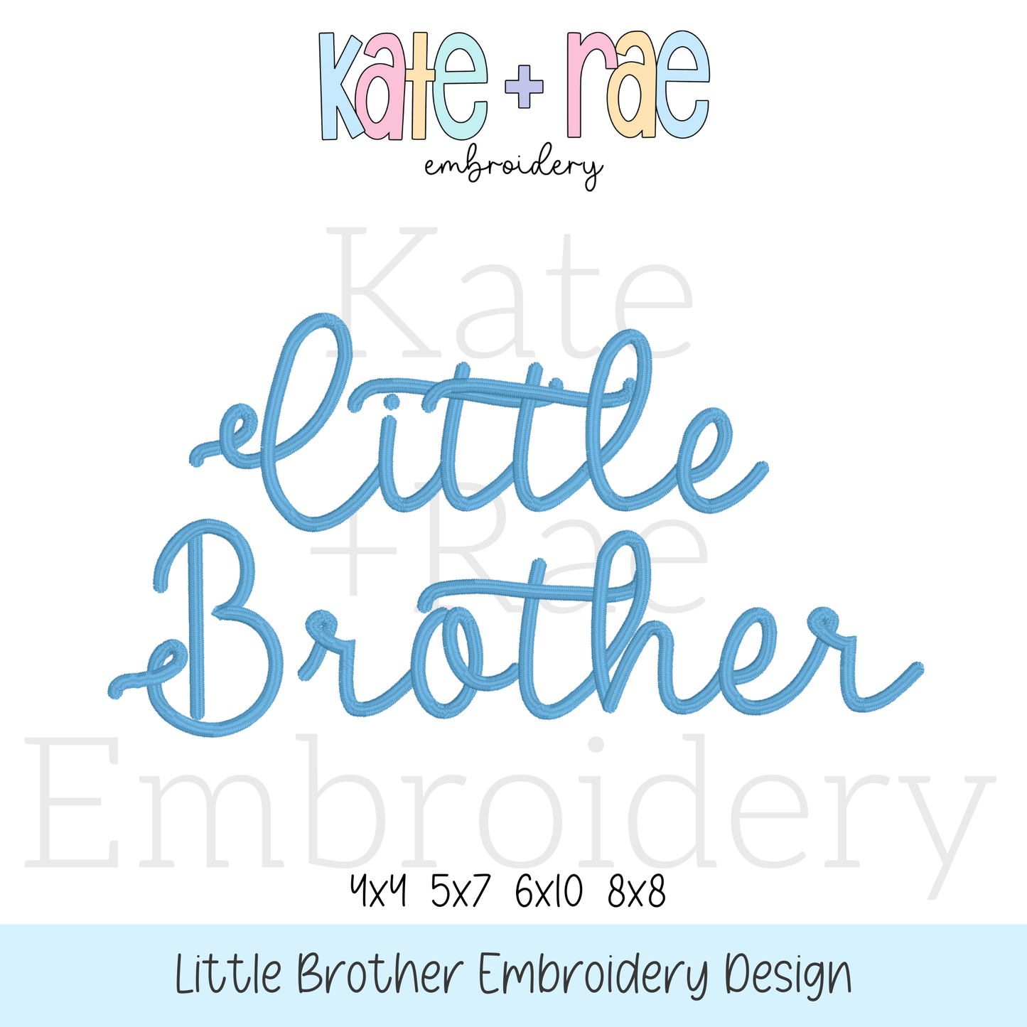 Preppy Little Brother Embroidery Design