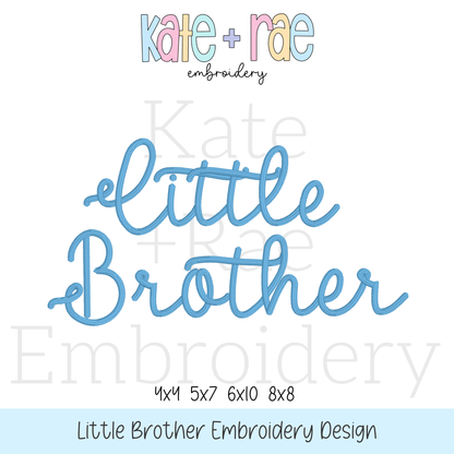 Preppy Little Brother Embroidery Design