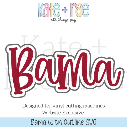 Bama with Outline SVG