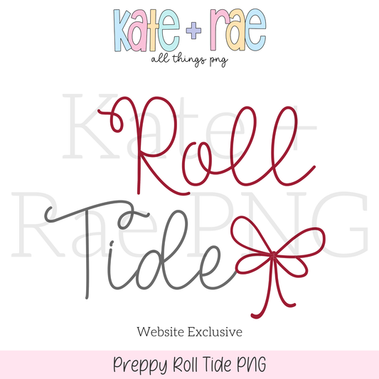 Preppy Roll Tide PNG