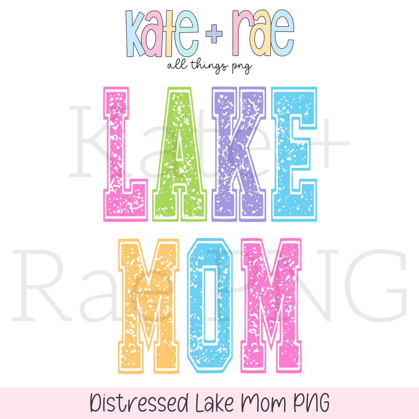 Distressed Lake Mom PNG