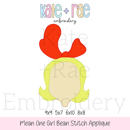 Cindy Lou Who Inspired Bean Stitch Applique