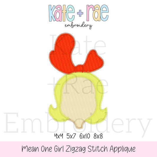 Cindy Lou Who Inspired Zigzag Stitch Applique