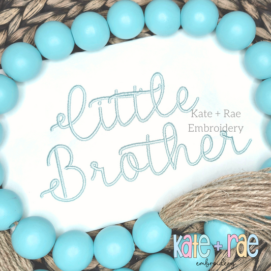 Preppy Little Brother Embroidery Design