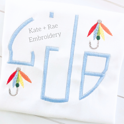Fishing Lure Mini Fill Stitch Embroidery Design