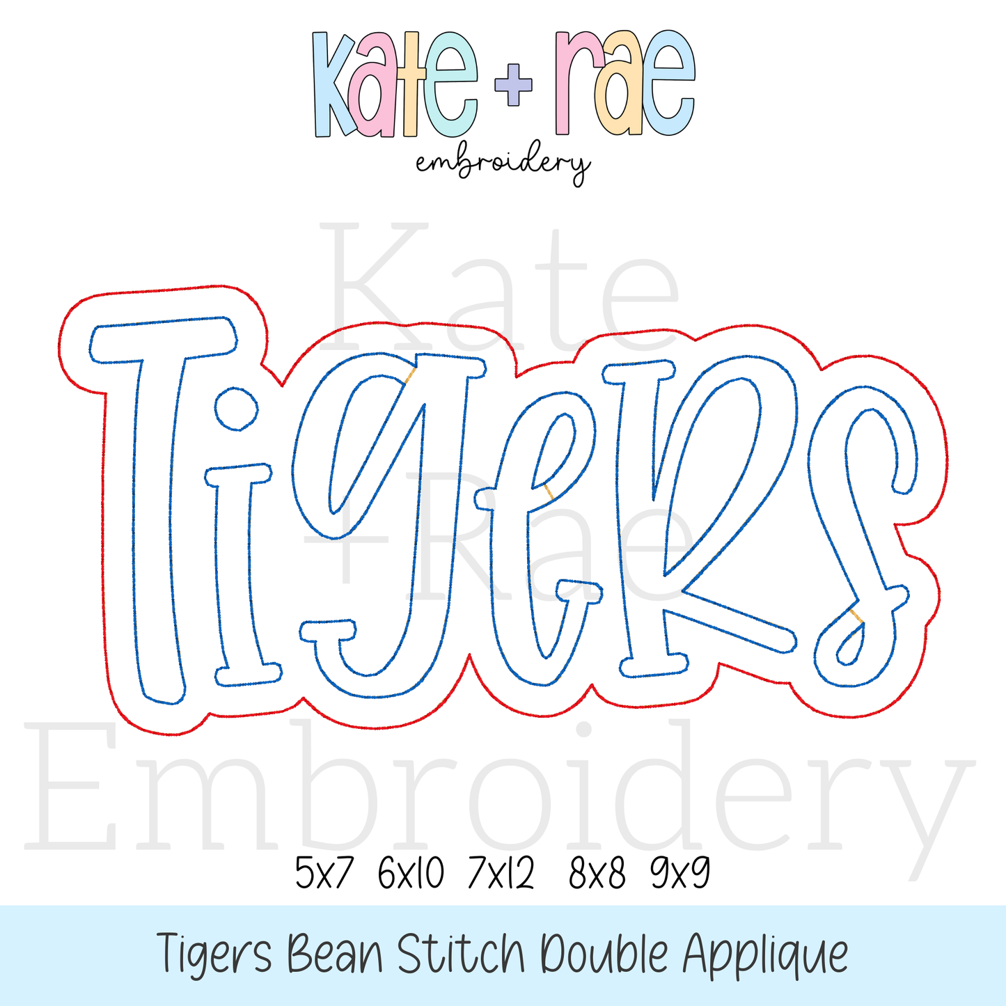 Tigers Double Applique Bundle