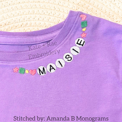Friendship Embroidery Font