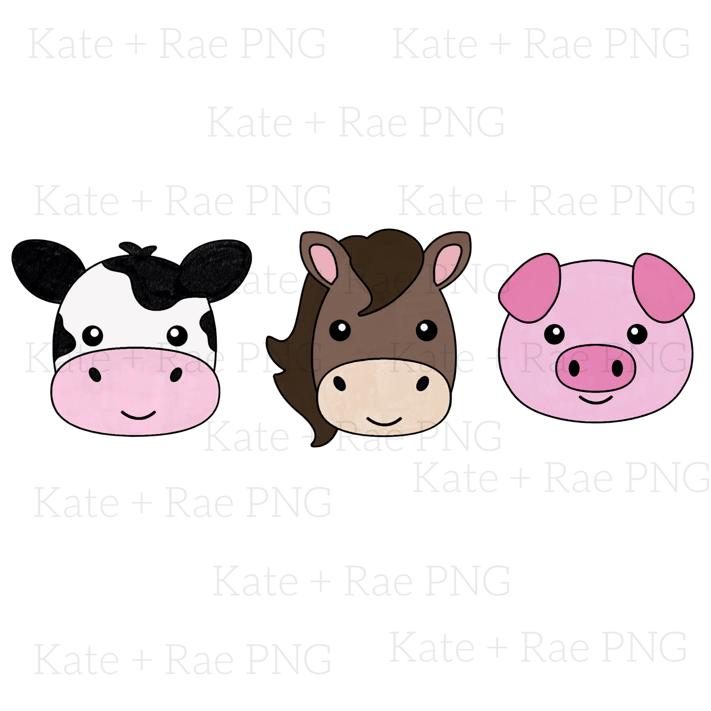 Farm Animal Trio