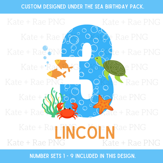 Boys Under the Sea Birthday Set