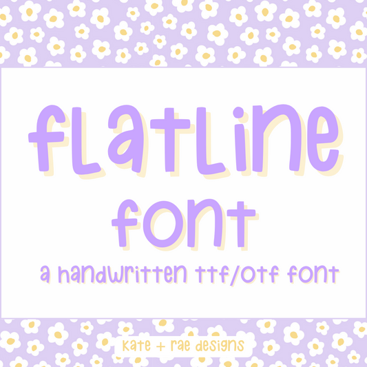 Flatline Handwritten TTF/OTF Font