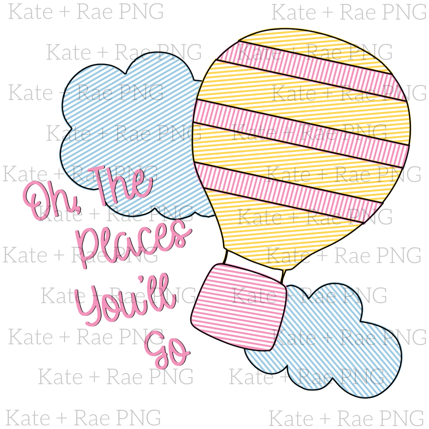 Girls Oh, The Places You'll Go Sketch PNG