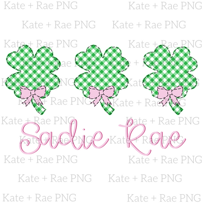 Girls Shamrock Trio PNG