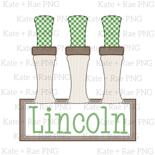Duck Call Faux Applique with Name Plate PNG