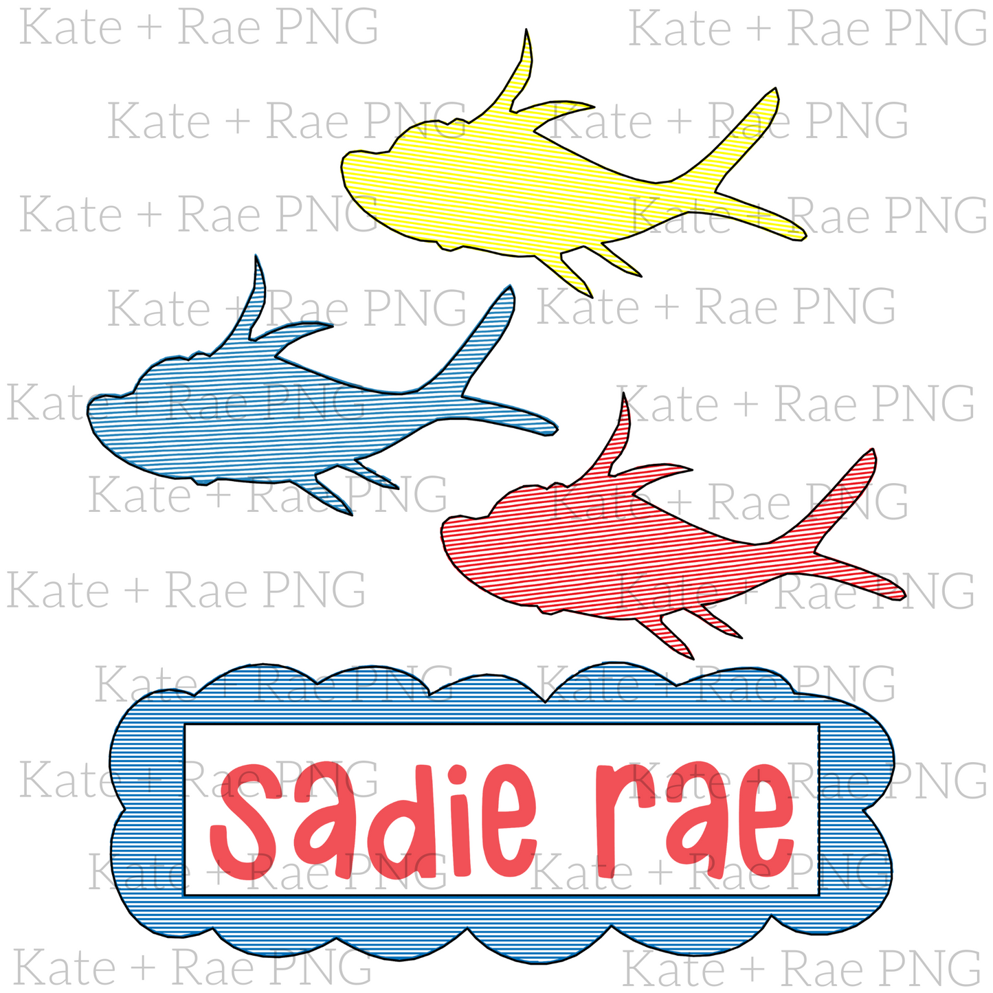 Girls One Fish Two Sketch PNG