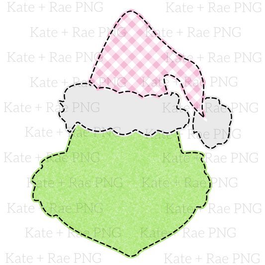 Mean One Christmas PNG - Pink Hat