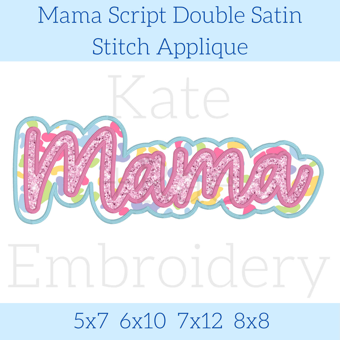 Mama Script Double Applique