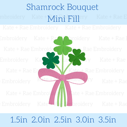 Shamrock Bouquet Mini Fill Embroidery Design